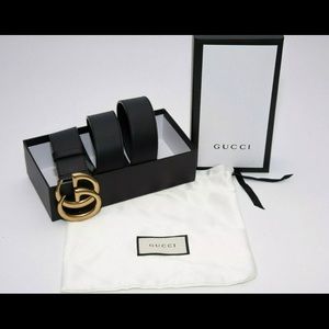 Mens Authentic Gucci brand new double G belt